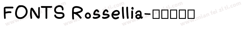 FONTS Rossellia字体转换